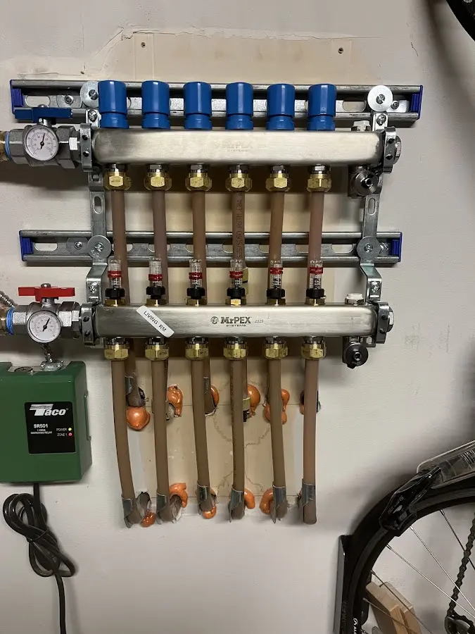 Plumber performing Leak Detection at a residential property in Batavia